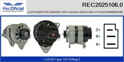 Alternador Ford GRANADA · Austin 1000-Series MK II · Jaguar XJ