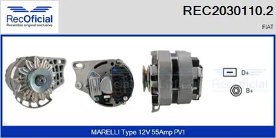 Alternador Fiat CINQUECENTO · Fiat PANDA · Fiat SEICENTO / 600