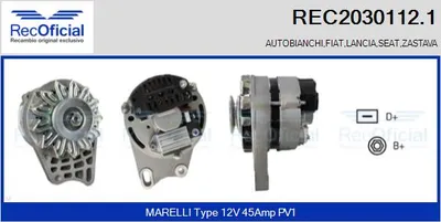 Alternador Fiat 127 · Zastava YUGO · Seat 133