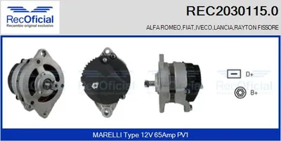 Alternador Fiat 131 · Fiat 131 Familiare/Panorama · Fiat CROMA