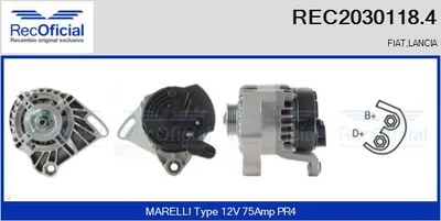 Alternador Fiat PUNTO · Fiat PUNTO Convertible · Fiat PALIO