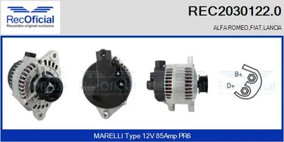 Alternador Lancia KAPPA · Lancia DEDRA · Lancia DELTA II