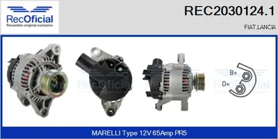 Alternador Lancia DEDRA · Lancia DELTA II · Fiat PUNTO