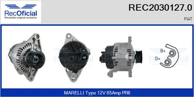 Alternador Fiat PUNTO · Fiat BRAVA · Fiat BRAVO I