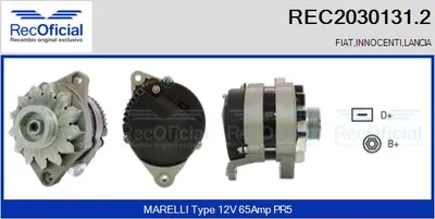Alternador Fiat RITMO · Lancia DEDRA · Lancia DELTA I