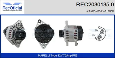 Alternador Alfa Romeo 145 · Fiat PUNTO · Fiat PUNTO Convertible
