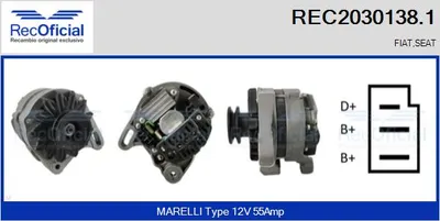 Alternador Seat RONDA · Seat MALAGA · Seat IBIZA I