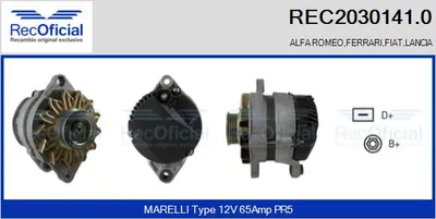 Alternador Fiat REGATA · Fiat REGATA Weekend · Fiat RITMO