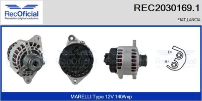 Alternador Fiat MULTIPLA · Fiat STILO · Lancia THESIS