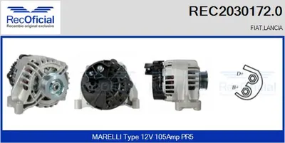 Alternador Fiat PUNTO · Fiat PUNTO Hatchback Van · Fiat STILO