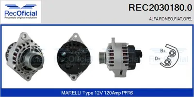Alternador Alfa Romeo 156 · Alfa Romeo 156 Sportwagon · Alfa Romeo 147
