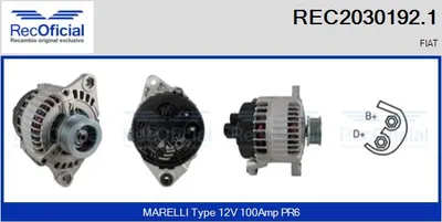 Alternador Fiat DUCATO Van · Fiat SCUDO Bus · Fiat DUCATO Bus
