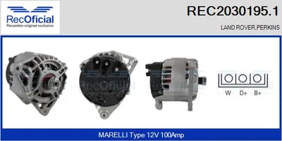 Alternador Land Rover RANGE ROVER I