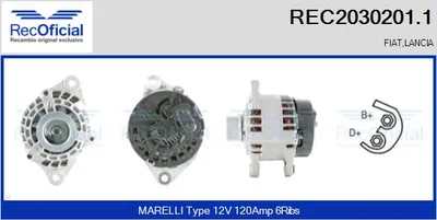 Alternador Lancia LYBRA · Lancia LYBRA SW · Fiat STILO