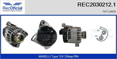 Alternador Lancia YPSILON · Fiat IDEA