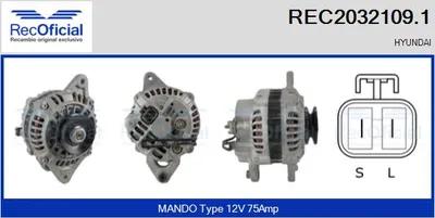 Alternador Hyundai H100 Bus