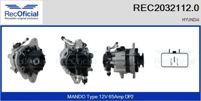 Alternador Hyundai H100 Bus · Hyundai H100 Van