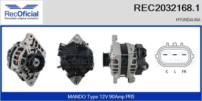 Alternador Kia RIO III · Kia RIO III Saloon
