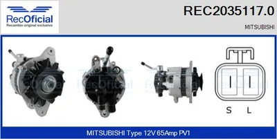 Alternador Mitsubishi L 300 III Bus · Mitsubishi PAJERO I · Mitsubishi PAJERO II