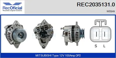 Alternador Nissan PATROL GR V Wagon