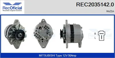 Alternador Mazda 121 I · Mazda 323 II Saloon · Mazda 323 II Hatchback