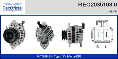 Alternador Nissan PICK UP · Nissan NP300 PICKUP