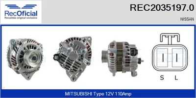 Alternador Nissan 350Z Coupe · Nissan 350Z Roadster