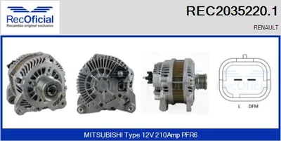 Alternador Renault MEGANE II · Renault SCÉNIC II · Renault GRAND SCÉNIC II