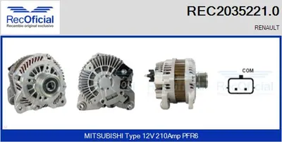 Alternador Renault LAGUNA III · Renault LAGUNA III Grandtour · Renault MEGANE III Hatchback