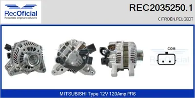 Alternador Peugeot 307 SW · Peugeot 307 CC · Peugeot 407