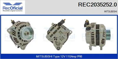Alternador Mitsubishi GALANT VIII