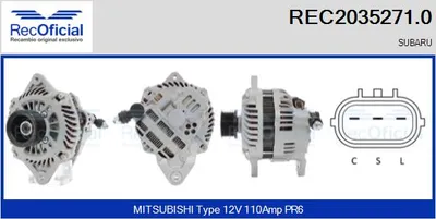 Alternador Subaru OUTBACK · Subaru LEGACY IV · Subaru LEGACY IV Estate