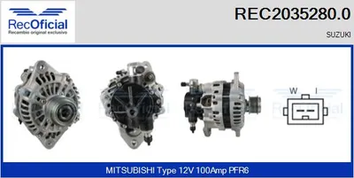 Alternador Suzuki JIMNY Closed Off-Road Vehicle