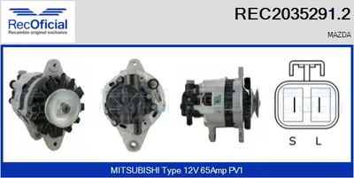 Alternador Mazda 323 III Station Wagon · Mazda 323 C IV · Mazda 323 S IV