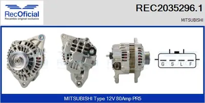 Alternador Mitsubishi COLT VI · Mitsubishi COLT CZC VI Convertible