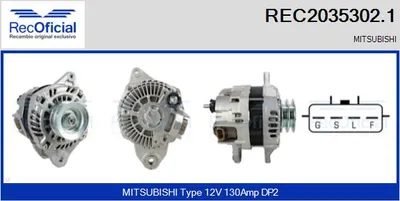 Alternador Mitsubishi PAJERO IV