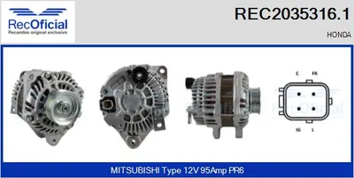 Alternador Honda CIVIC VIII Hatchback · Honda JAZZ III