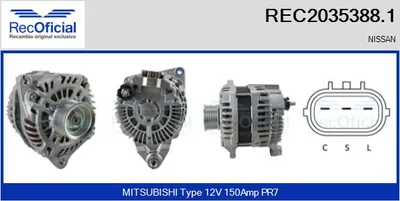 Alternador Nissan GT-R