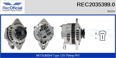 Alternador Mazda RX-7 II