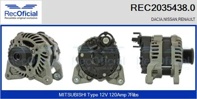 Alternador Dacia DUSTER · Nissan MICRA V