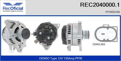 Alternador Hyundai i30 Estate · Hyundai i30 Coupe · Hyundai TUCSON