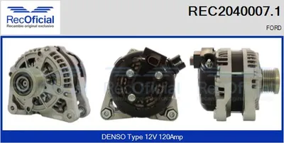 Alternador Ford FIESTA VII · Ford FIESTA VII Van