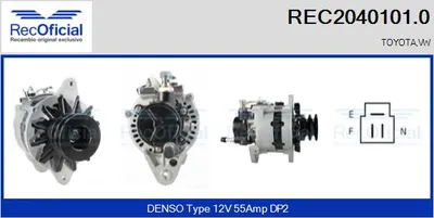Alternador Vw TARO · Toyota HILUX V Pickup · Toyota HILUX VI Pickup