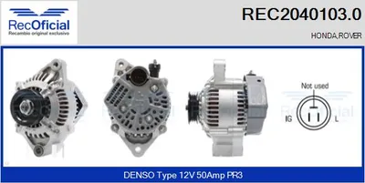 Alternador Rover 200 I Saloon · Honda CIVIC III Saloon · Honda CIVIC III Shuttle