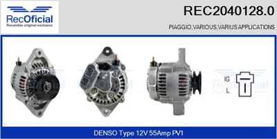 Alternador Piaggio QUARGO Platform/Chassis