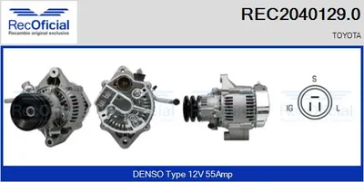 Alternador Toyota LAND CRUISER · Toyota HIACE IV Bus · Toyota HIACE IV Van