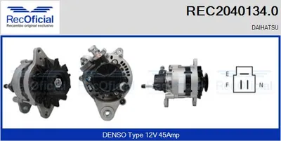Alternador Daihatsu ROCKY Soft Top · Daihatsu ROCKY Hard Top · Daihatsu WILDCAT/ROCKY