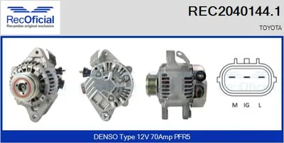 Alternador Toyota YARIS · Toyota YARIS VERSO
