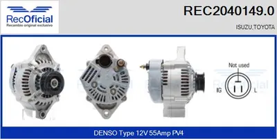 Alternador Toyota COROLLA · Toyota COROLLA Compact · Toyota COROLLA Coupe