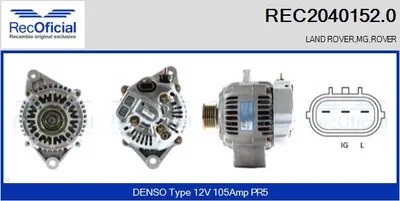 Alternador Rover 75 · Land Rover FREELANDER I · Rover 75 I Tourer
